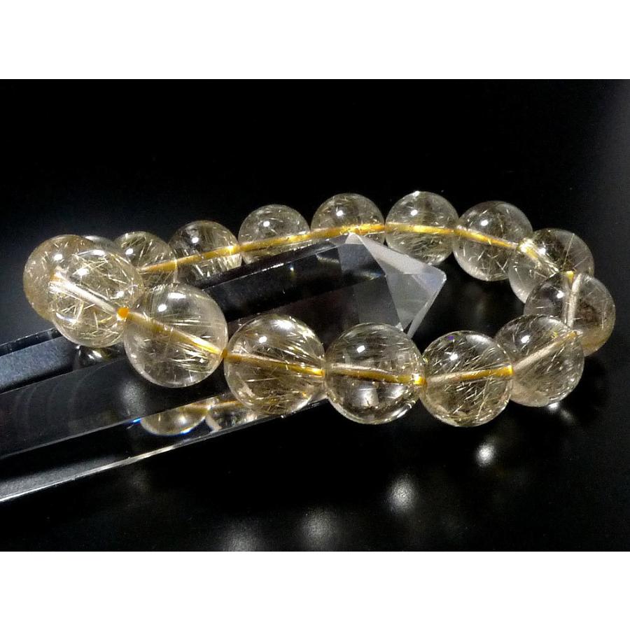 ゴールドルチルクォーツ ルチルクォーツ ブレスレット 11mm