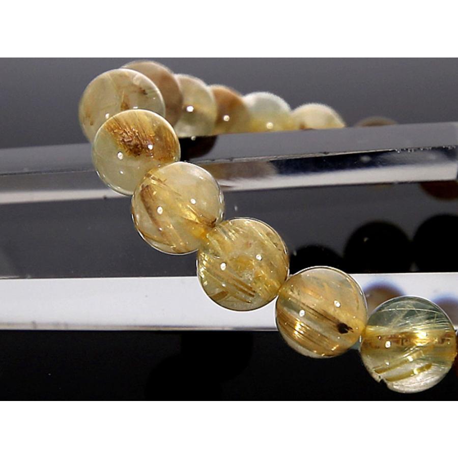 ゴールドルチル 7mm 天然石 ブレスレット 【公式通販】