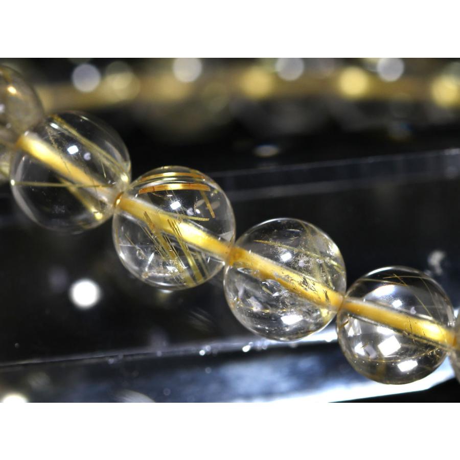 ゴールドルチル　7ｍｍ　天然石　ブレスレット ゴールドルチルクォーツ ルチルクォーツ ブレスレット 7mm