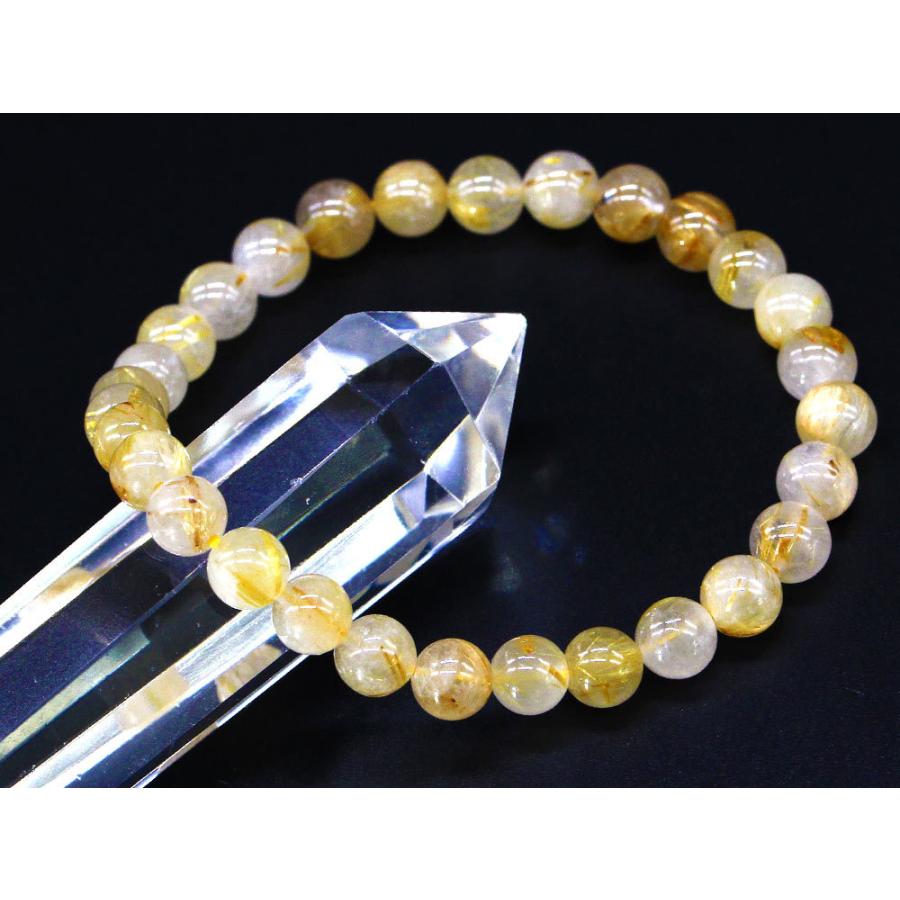 ゴールドルチルクォーツ ルチルクォーツ ブレスレット 6mm 