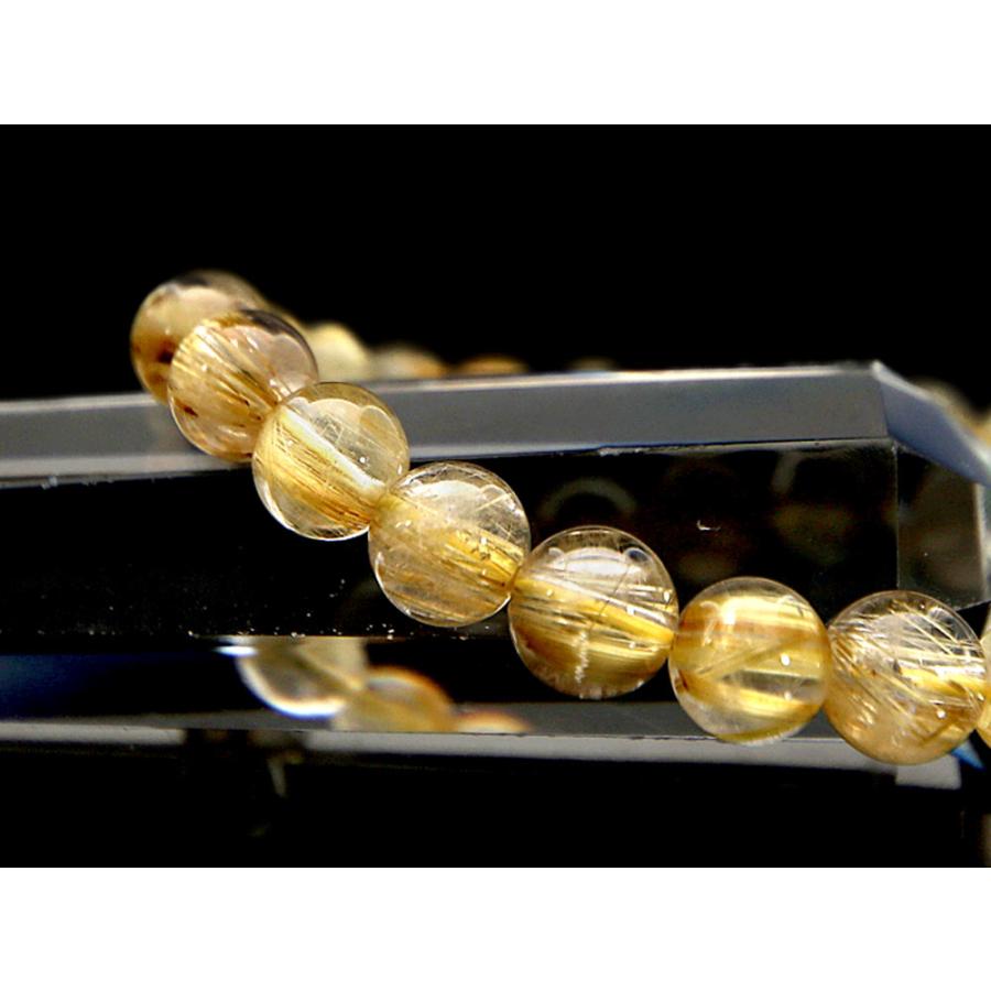 ラビットヘアゴールドルチルクォーツ　天然石ブレスレット 楽天市場】ラビットファー ルチルクォーツ ブレスレット 約15mm