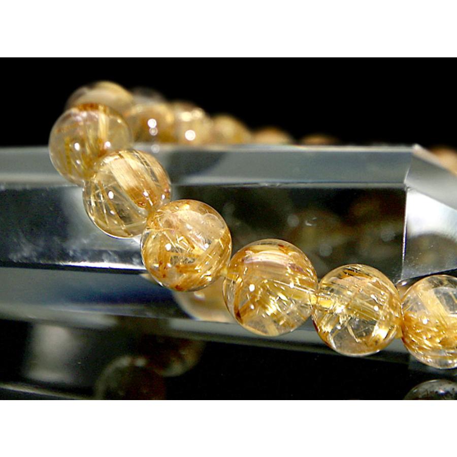 新作マット・カーペット 「1点もの 現品」 ゴールドルチルクォーツ ルチルクォーツ ブレスレット タイチンルチル 8.7mm パワーストーン ブレスレット メンズ レディース 天然石 数珠 【BC1788894379】(64537円)
