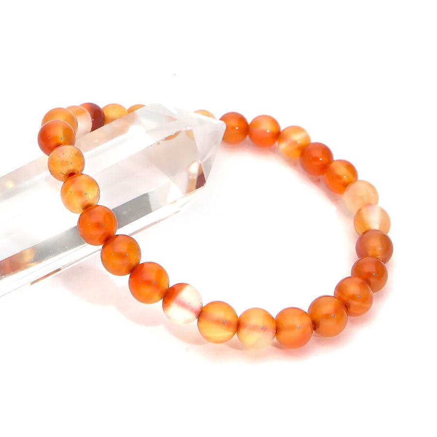 サードオニキス (縞なし) ブレスレット 6mm パワーストーン レディース