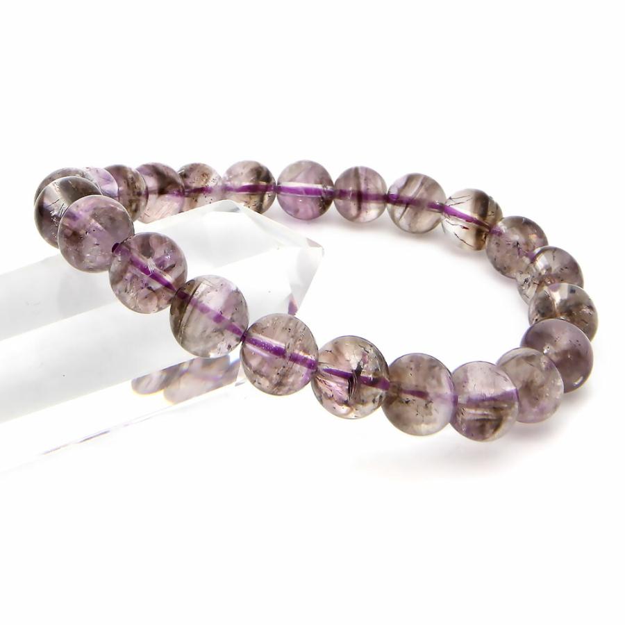 ネガティブキャビティインアメシスティンクォーツ ブレスレット 8mm
