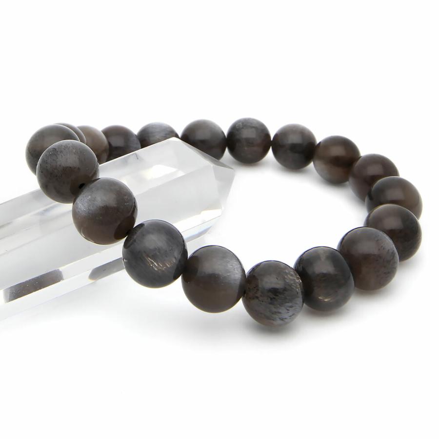 ブラックサンストーン ブレスレット 11mm パワーストーン ブレスレット