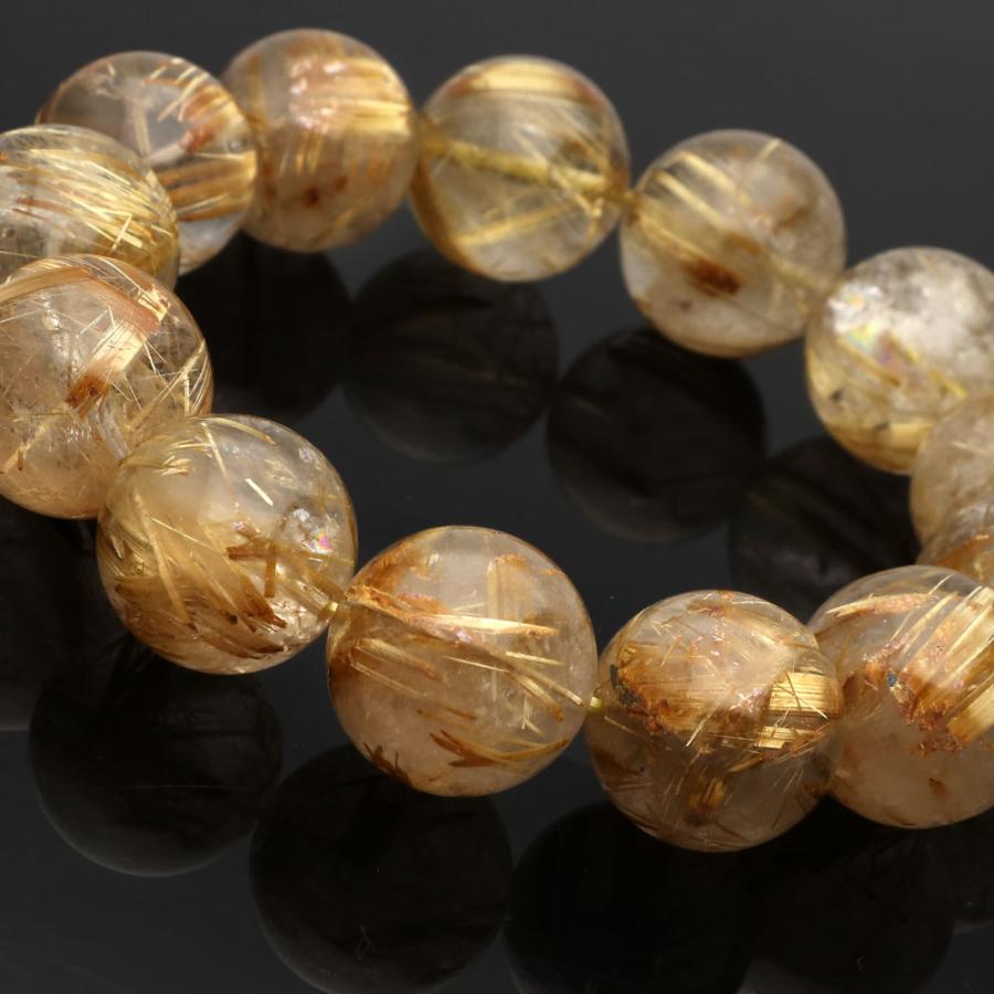 1点もの 現品」 ゴールドルチルクォーツ ルチルクォーツ ブレスレット