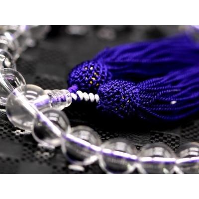 職人仕立て」 男性用 女性用 数珠 12mm 本水晶 / 紫水晶(アメジスト