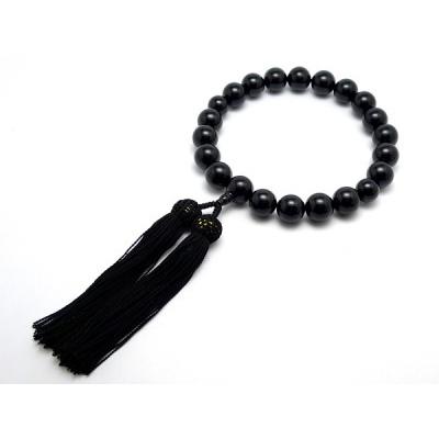 「職人仕立て」 男性用 数珠 14mm 黒瑪瑙（オニキス） 念珠 |  | 03