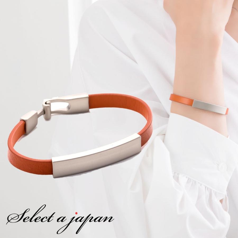 革 ブレスレット レザーブレスレット 本革 シンプル スリム 15cm オレンジ レザー ブレスレット アクセサリー レディース 女性用 Leth Brc 天然石 セレクトエージャパン 通販 Yahoo ショッピング