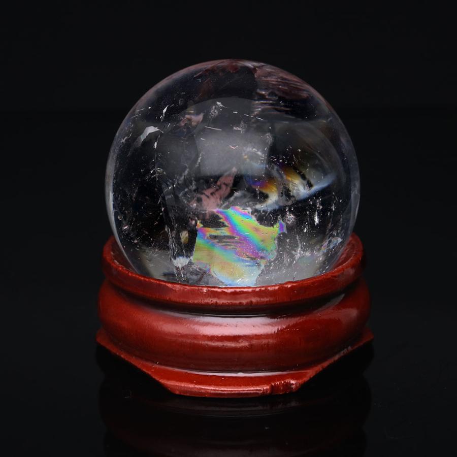 「1点もの 現品」 レインボー水晶 ブラジル産 天然 丸玉 天然石 パワーストーン 原石 水晶玉 スフィア置物 インテリア |  | 04
