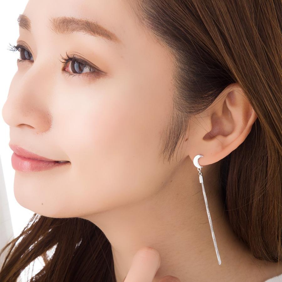 SILVER925 タッセル ピアス レディース 金属アレルギー対応 シルバー  