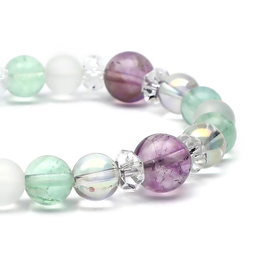 冬限定」 パワーストーン ブレスレット 天然石 イニシャル オーダー