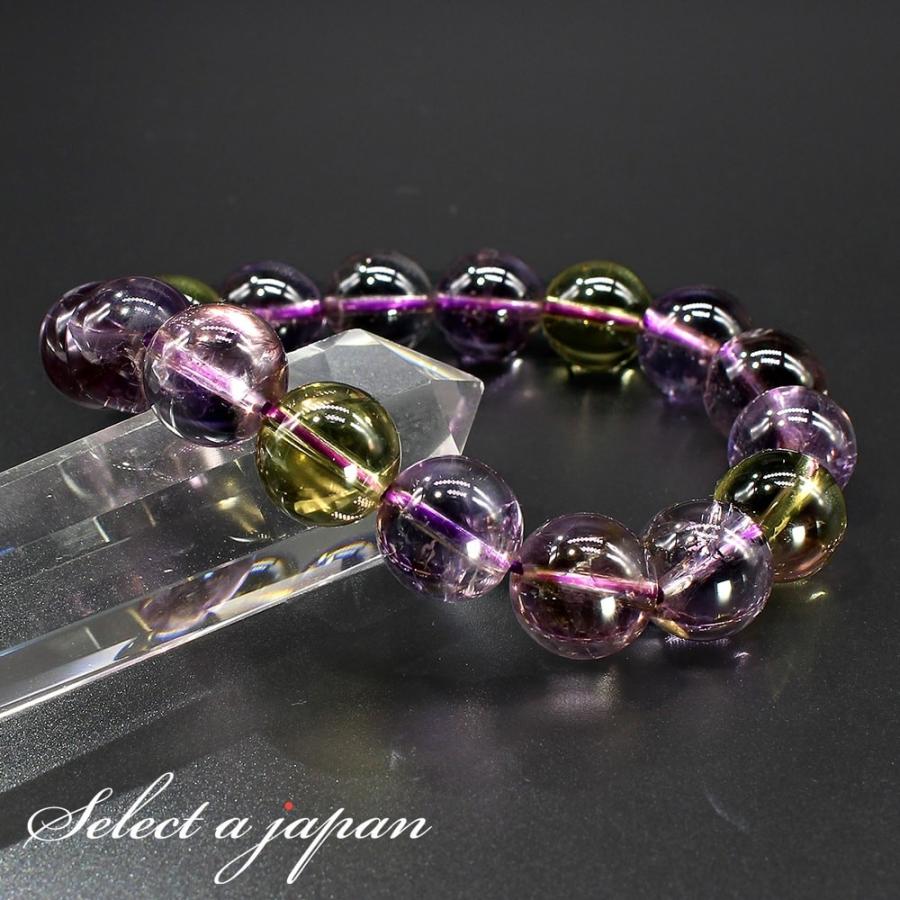 アメトリン ブレスレット 12mm パワーストーン レディース メンズ