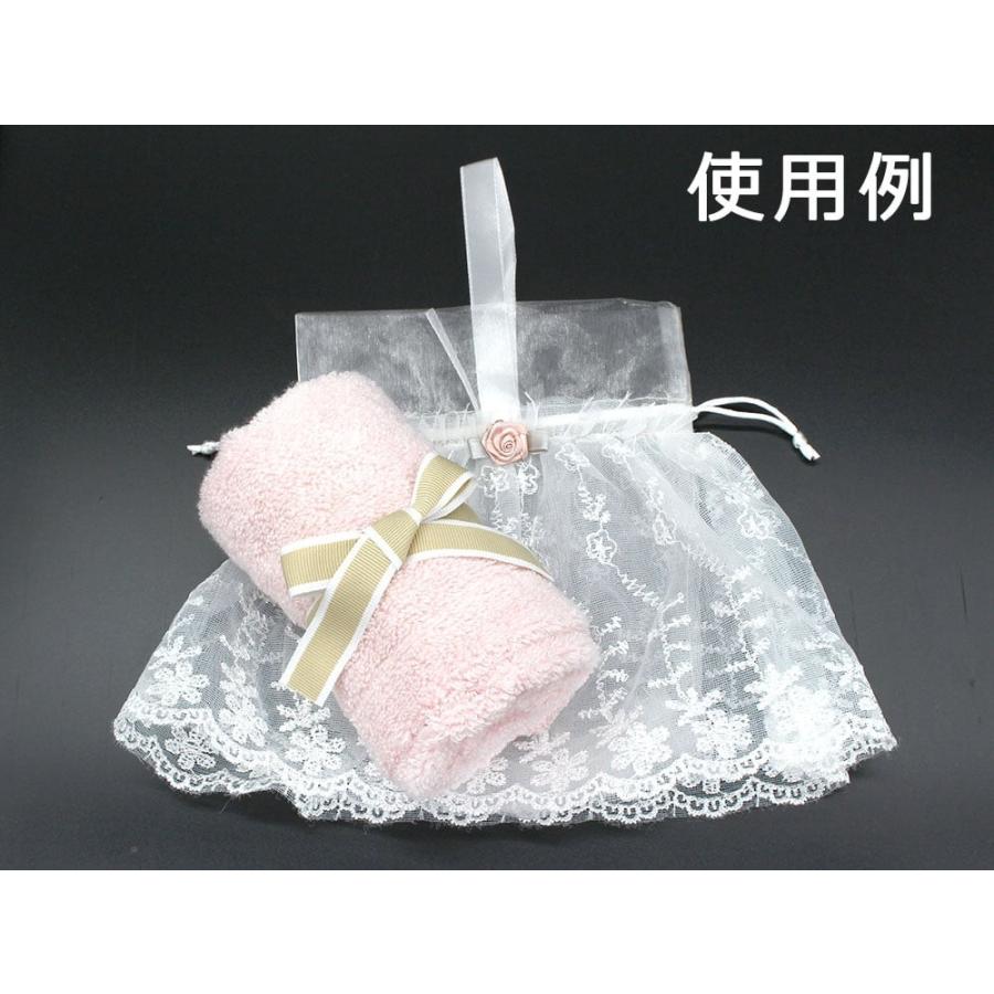 巾着袋 (13cm×18cm) ドレス風 ブライダル ラッピング 包装 巾着ポーチ