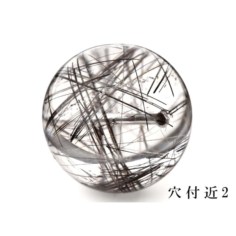 「1点もの 現品」 1粒売り ブラックルチルクォーツ 20mm パワーストーン バラ売り 天然石 パワーストーン ばら売り ビーズ 穴あき 1玉売り_4