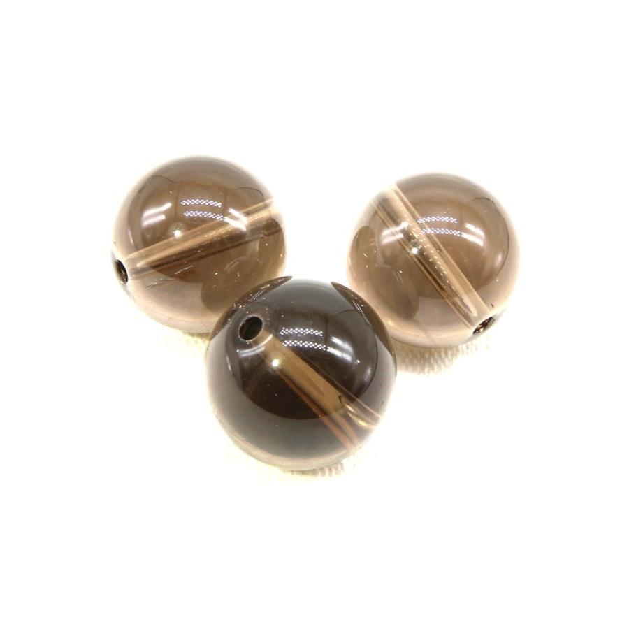 1連 15cm」 スモーキークォーツ 4mm パワーストーン バラ売り 天然石 