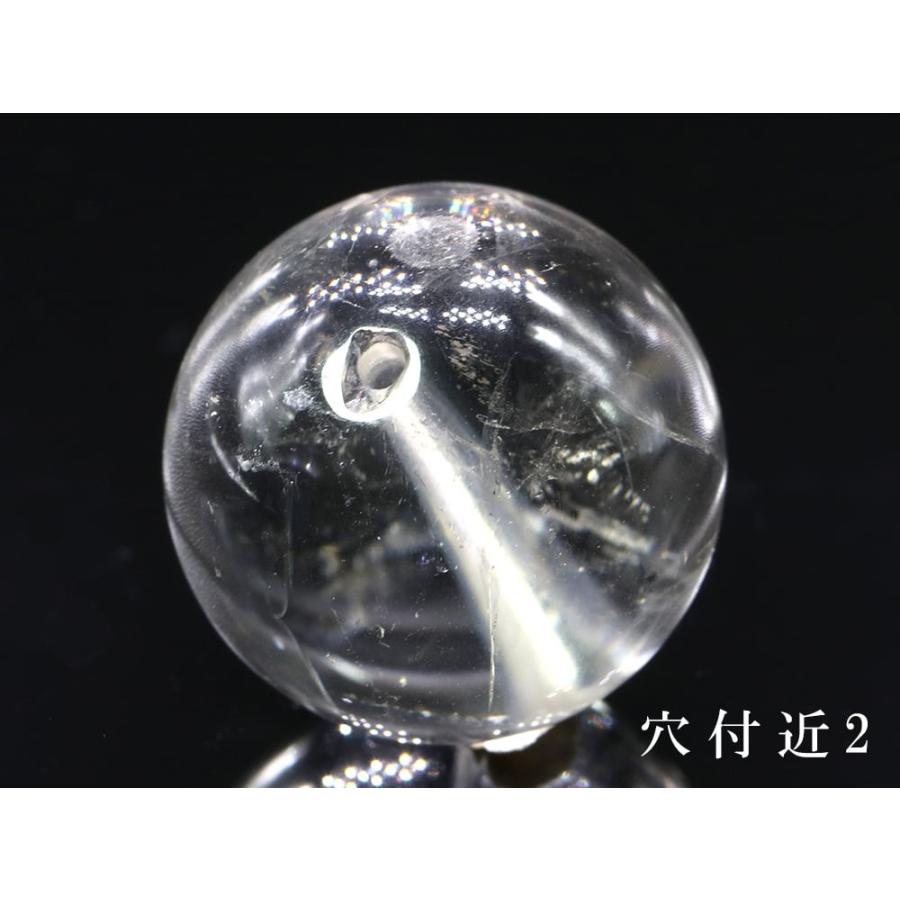 「1点もの 現品」 ヒマラヤ水晶 ブラックエレスチャル 15.1mm パワーストーン バラ売り 天然石 パワーストーン ばら売り ビーズ 穴あき 1玉売り