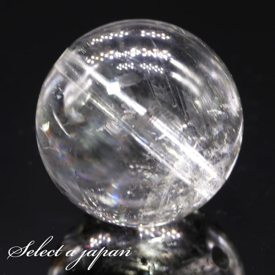 「1点もの 現品」 ヒマラヤ水晶 ブラックエレスチャル 15.2mm パワーストーン バラ売り 天然石 パワーストーン ばら売り ビーズ 穴あき 1玉売り