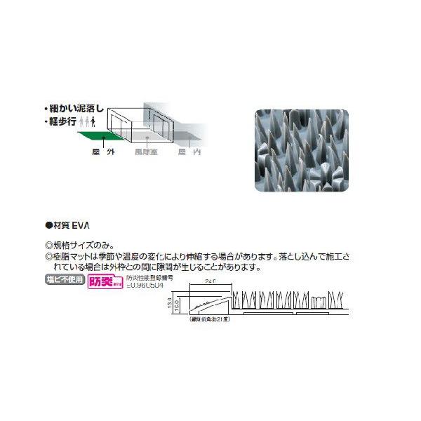 玄関マット 屋外/室内 業務用 エバックサンステップマット 60×90cm 山崎産業 F-131-6 店舗 屋内｜sak24｜03