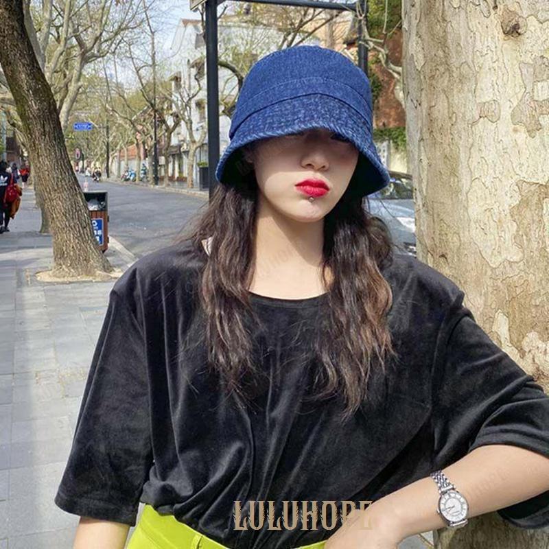 デニム帽子 日差し除け バケツハット 帽子 ぼうし バケット 日よけ 日除け帽子 デニムハット 折り畳み 折りたたみ おしゃれ 春夏 年中 洗える 綿 可愛い | ブランド登録なし | 01