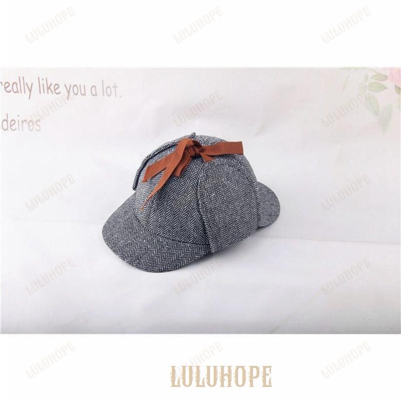 鹿撃ち帽 ディアストーカー 帽子 レディース メンズ ユニセックス ファッション小物 リボン チェック クラシカル 男女兼用 | ブランド登録なし | 06