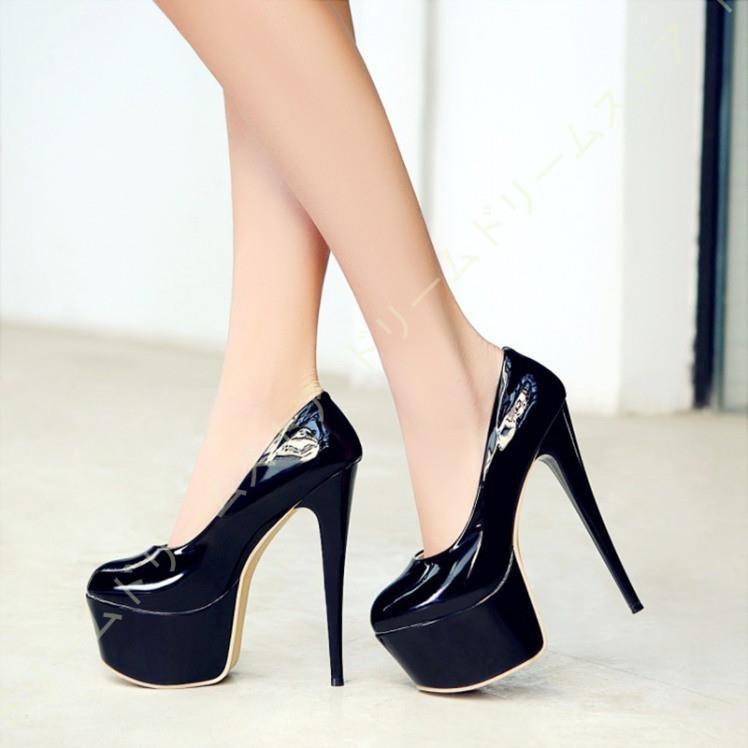 レディース サンダル 厚底 美脚 パンプス ピンヒール 16cm