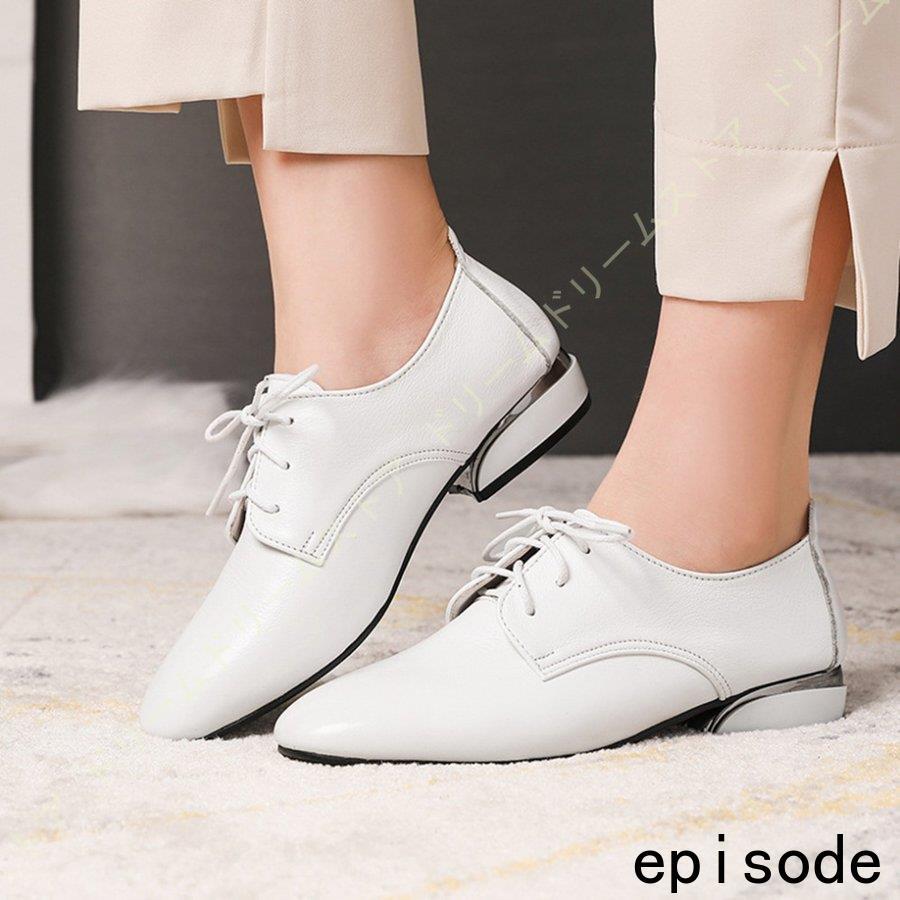 厚底 マニッシュ カジュアル レースアップ オックスフォード シューズ おじ靴 ドレスシューズ レディース スクエアトゥ 3cmヒール ローヒール 歩きやすい | ブランド登録なし | 04