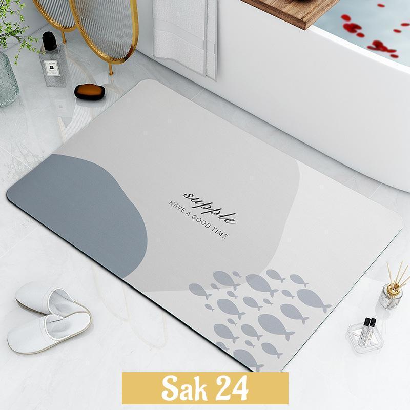 珪藻土 バスマット ソフト 吸水 速乾 40×60cm 柔らかい 足拭きマット
