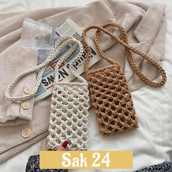 スマホショルダー マクラメ編み ポシェット : SHOP SaK24 Yahoo!店