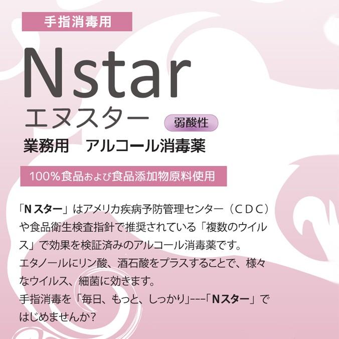 まとめ買い 手指消毒剤 業務用アルコール消毒液 Nスター 1L×12本入 ポンプ付 ニイタカ 277160｜sak24｜02