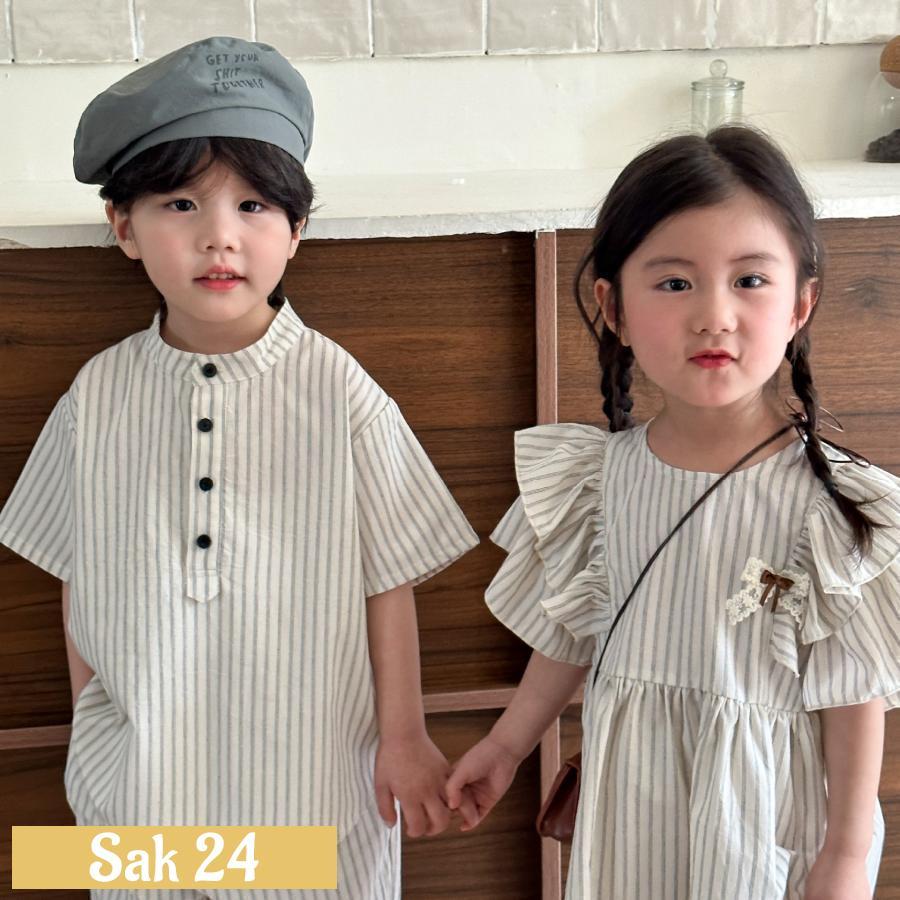 兄妹 お揃いコーデ ワンピース 子供服 ベビー服 上下セット ドレス