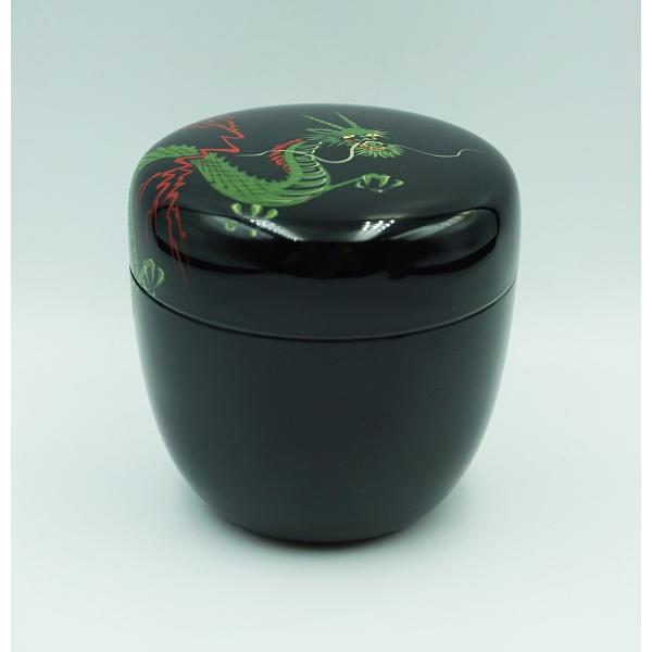 茶道具 棗 中棗 龍蒔絵 黒塗 樹脂製 化粧箱 : 新古茶道具 さかい