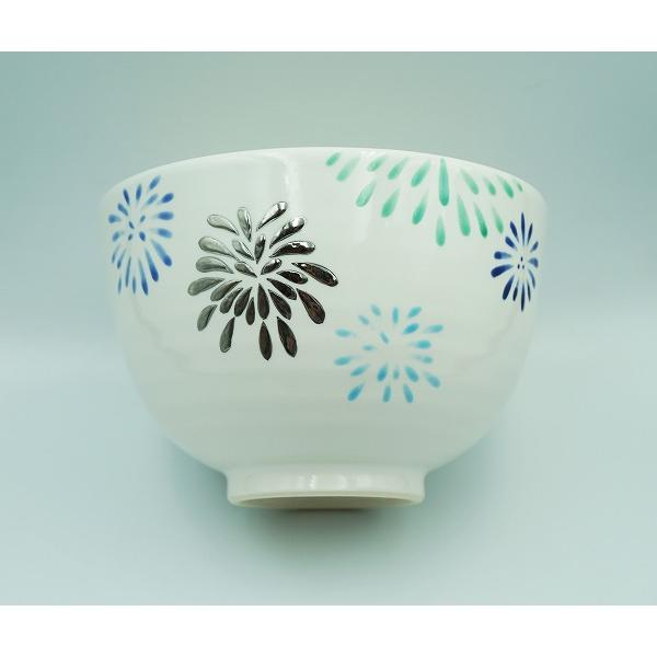 茶道具 茶碗 茶碗 色絵 花火 山岡善昇 化粧箱 : 新古茶道具 さかい