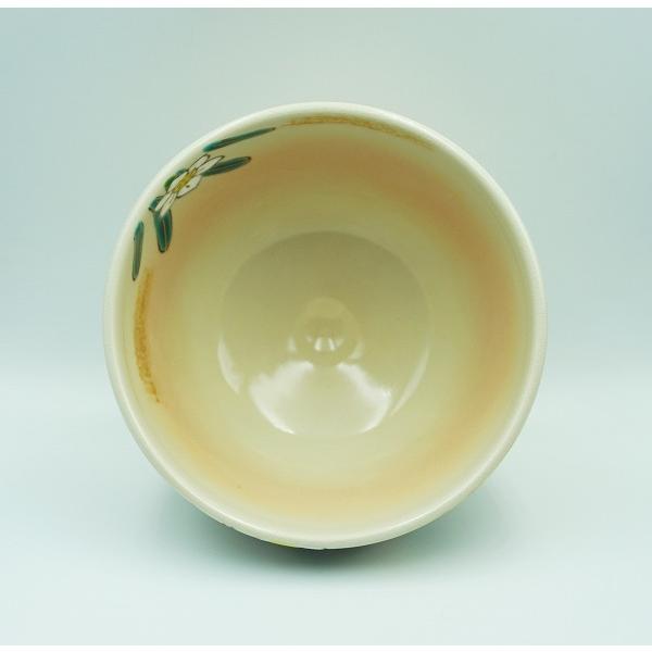 茶道具 茶碗 茶碗 色絵 水仙 加藤起楽 化粧箱 : 新古茶道具 さかい