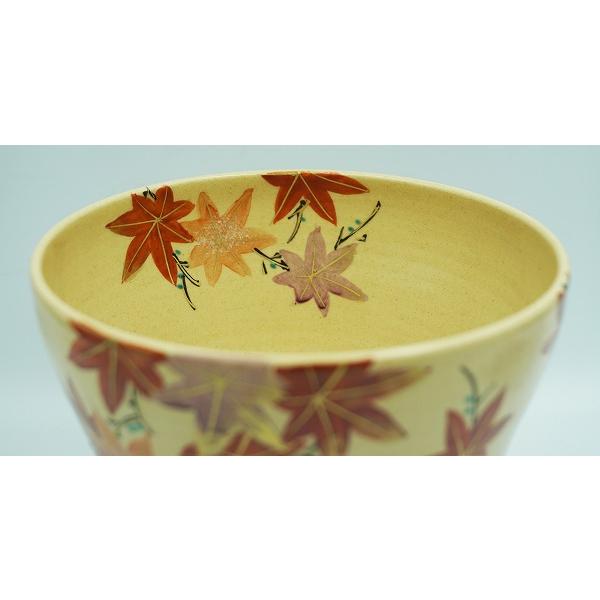 茶道具 茶碗 茶碗 色絵 紅葉 森下壮秀 化粧箱 : 新古茶道具 さかい