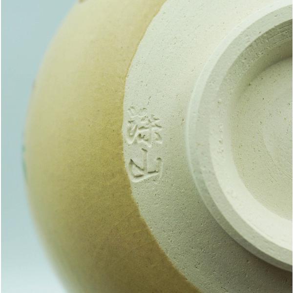 色絵　藤の花に雀茶碗　深山作 茶道具 茶碗 茶碗 色絵 藤の花に雀 東山深山 化粧箱 : 新古