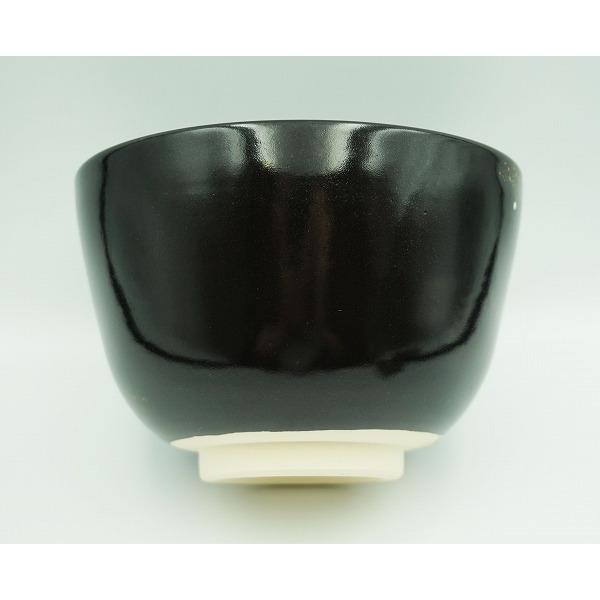 茶道具 茶碗 茶碗 黒仁清 七夕 加藤永山 化粧箱 : 新古茶道具 さかい