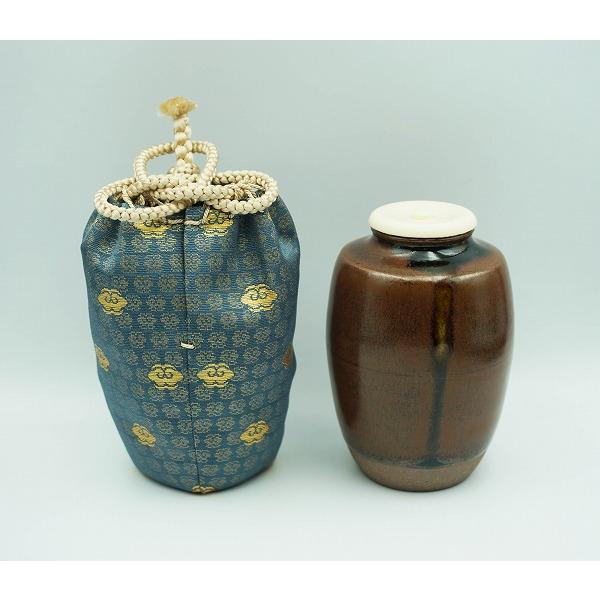 仲川竜次作.高取釉肩衝茶入.共箱 茶道具 茶入 肩衝茶入 瀬戸釉 仲川竜次 桐箱 : 新古茶道具 さかい