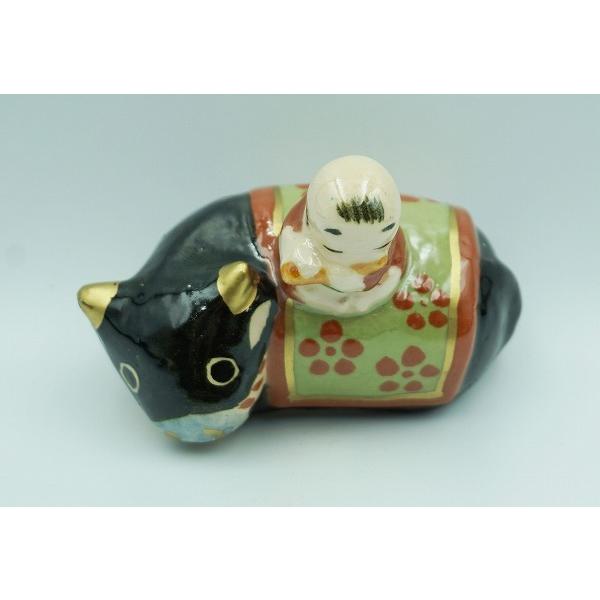 茶道具 香合 香合 楽 牛と童 伊東桂楽 桐箱 : 新古茶道具 さかい