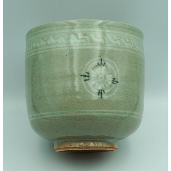 狂言袴 筒茶碗 茶道具 古美術 酒器 茶碗 古道具 アンティーク 白象嵌 八代焼 狂言袴 筒茶碗 茶道具 古美術 酒器 茶碗 古道具 アンティーク 白