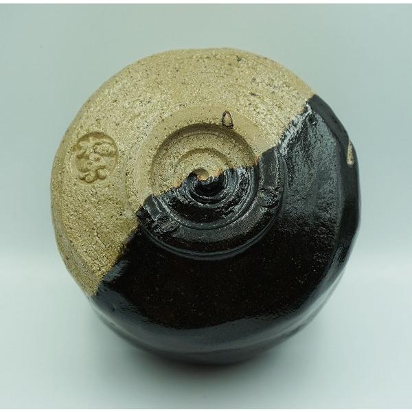 茶道具 茶碗 茶碗 掛分黒 数印団子 松楽窯 化粧箱 : 新古茶道具 さかい