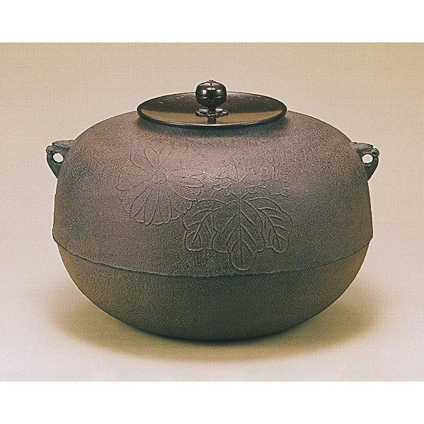 売れ筋がひクリスマスプレゼント！茶道具 釜 釜 菊地政光 各種 炉用 桐