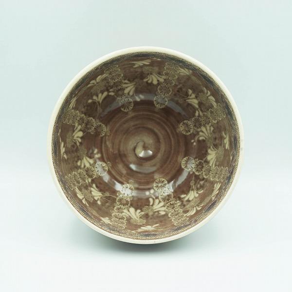 茶道具 茶碗 茶碗 紫彩華紋 森里陶楽 桐箱 : 新古茶道具 さかい ヤフー