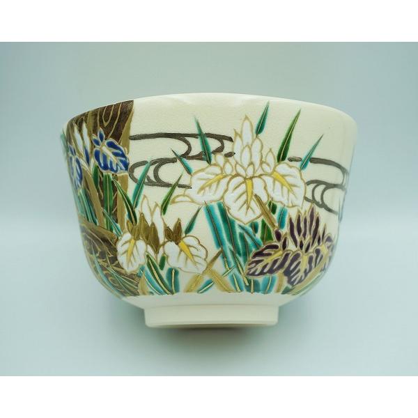 茶道具 茶碗 茶碗 仁清 八ツ橋 加藤如水 桐箱 : 新古茶道具