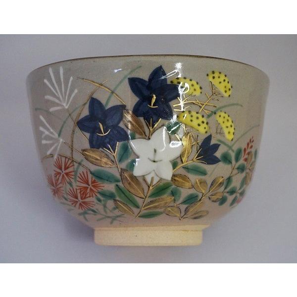 茶道具 茶碗 茶碗 乾山 秋草 南口閑粋 桐箱 : 新古茶道具 さかい