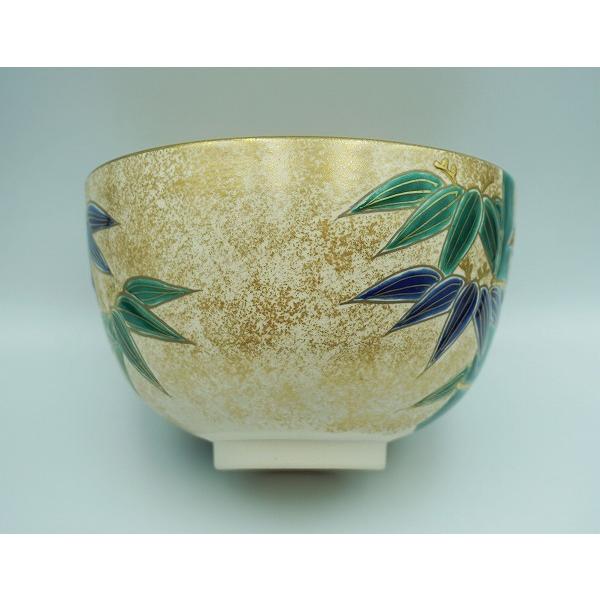 茶道具 茶碗 茶碗 金砂子 竹 加藤ひろこ 桐箱 : 新古茶道具 さかい