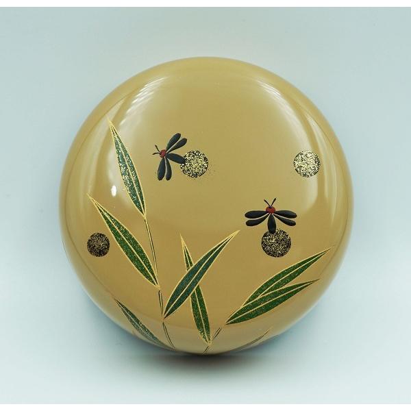 茶道具 棗 中棗 白塗 芦に蛍蒔絵 黒川和禅 桐箱 : 新古茶道具 さかい