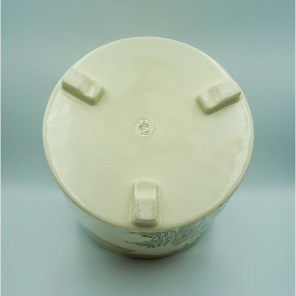 茶道具 水指 水指 曲形 松竹梅絵 山川巌 桐箱 : 新古茶道具 さかい