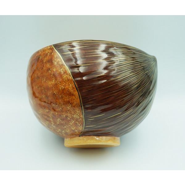 茶道具 茶碗 茶碗 栗 中村良二 桐箱 : 新古茶道具 さかい ヤフー