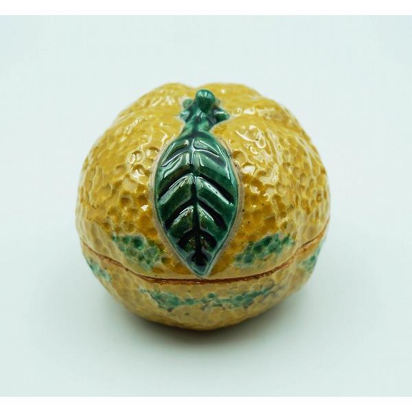 茶道具 香合 香合 橙 中村良二 桐箱 : 新古茶道具 さかい ヤフー